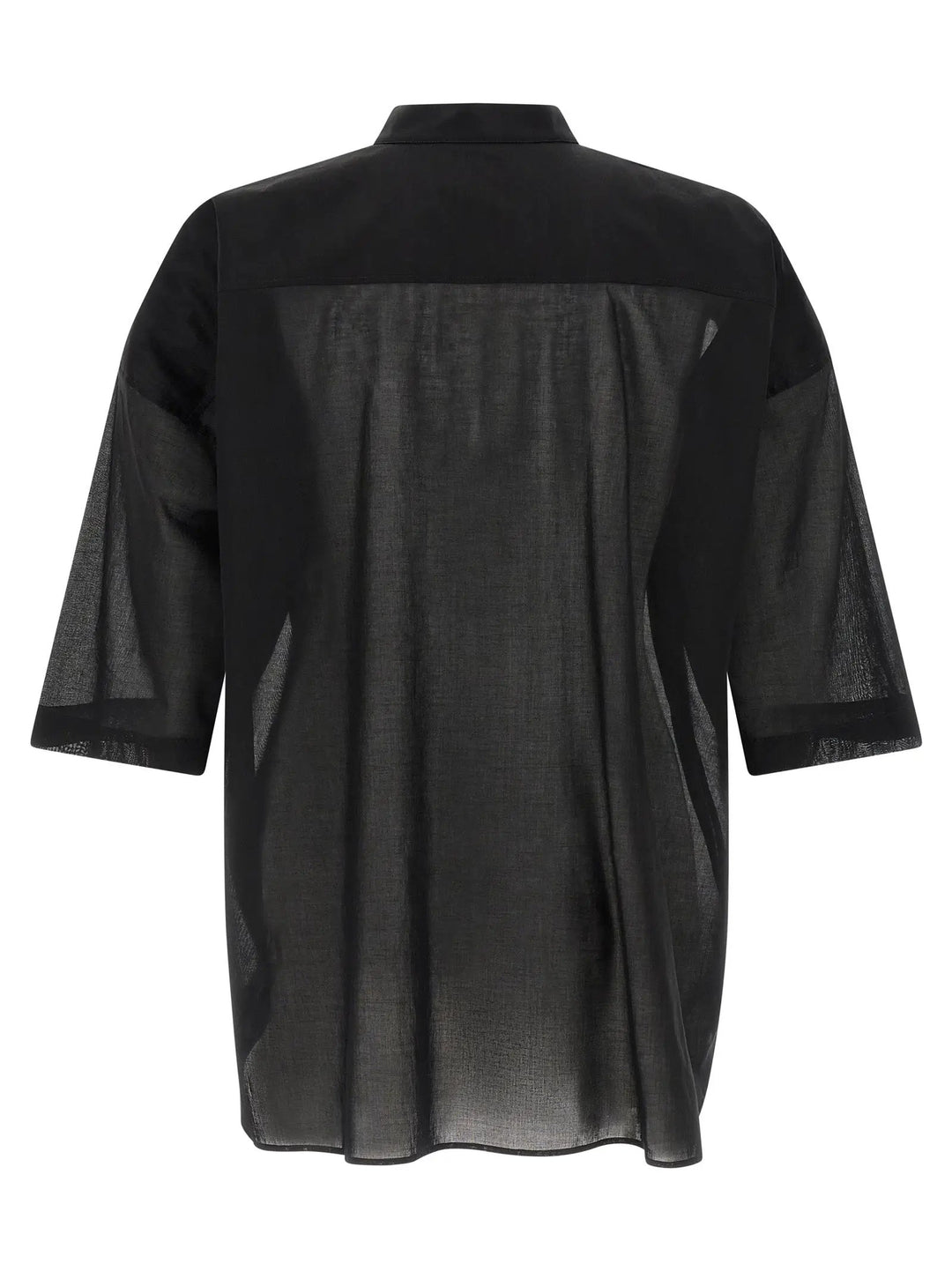 Rick Owens Sample Sale | Rick Owens Black Cotton Blouse - | Designer outlet