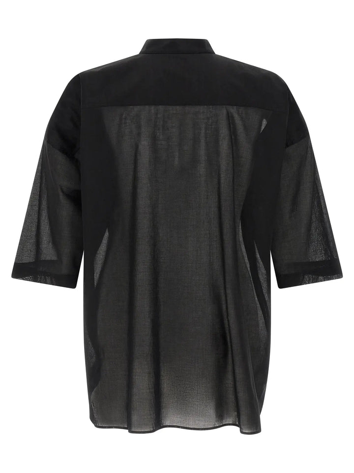Rick Owens Sample Sale | Rick Owens Black Cotton Blouse - | Designer outlet