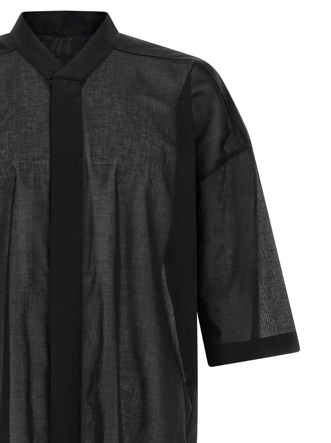 Rick Owens Sample Sale | Rick Owens Black Cotton Blouse - | Designer outlet