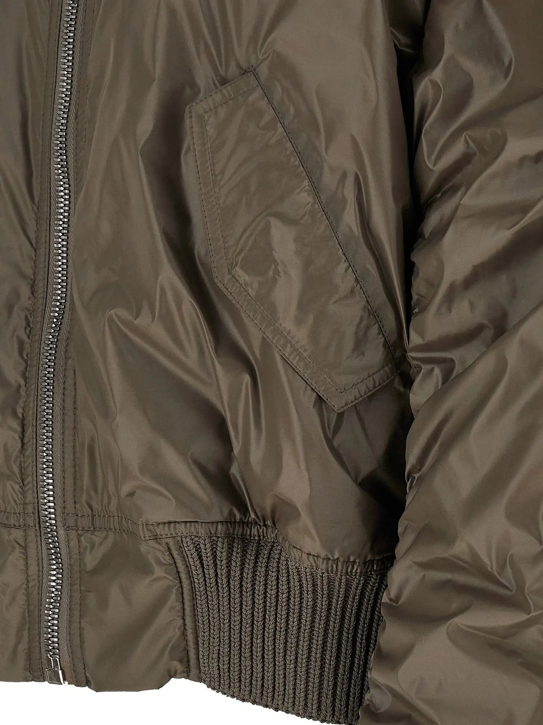 Rick Owens Gray Nylon Bomber