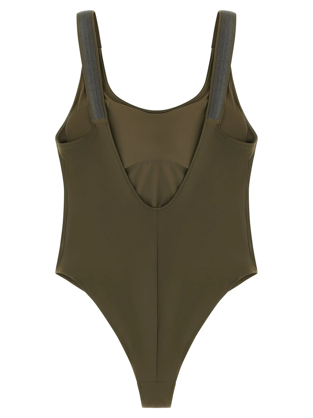 Brunello Cucinelli Bicolor Polyamide One-Piece Swimsuit