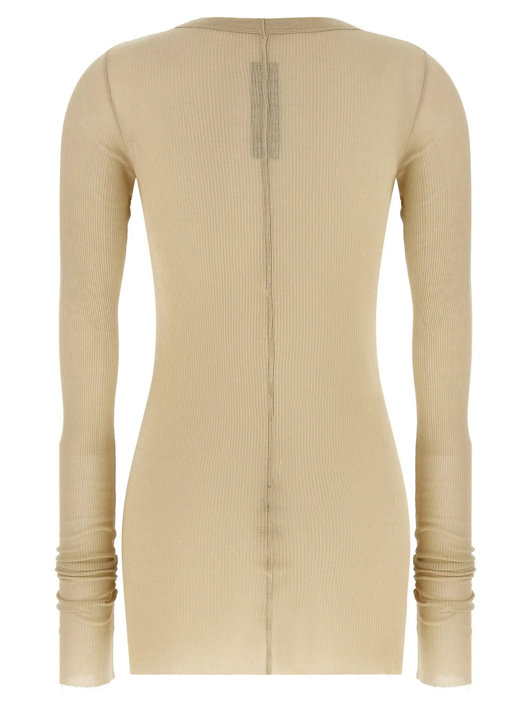 Rick Owens Beige Viscose Long Sleeve T-Shirt
