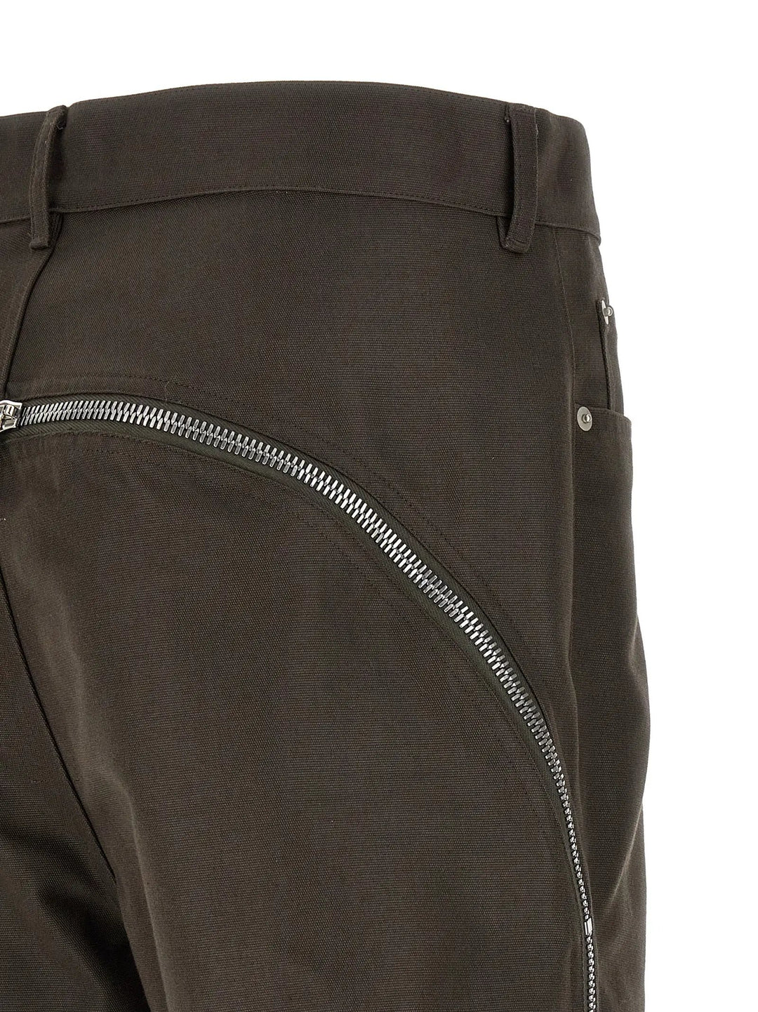 Rick Owens Brown Cotton Casual Pants
