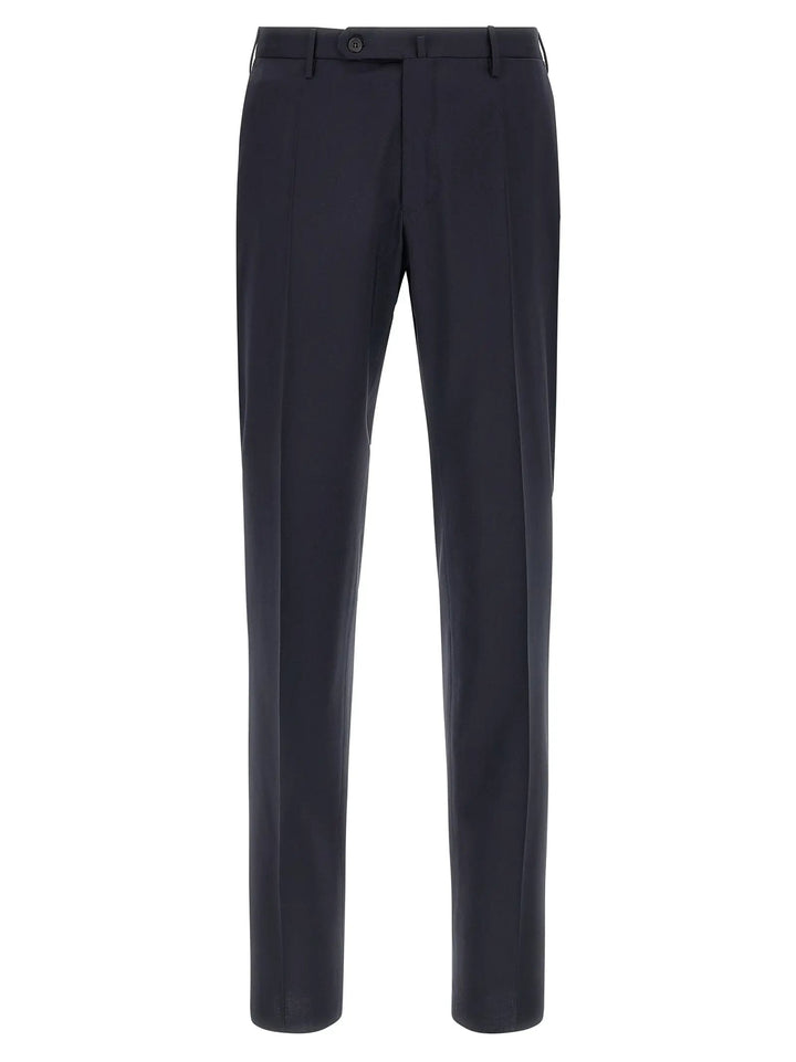 Incotex Blue Virgin Wool Dress Pants