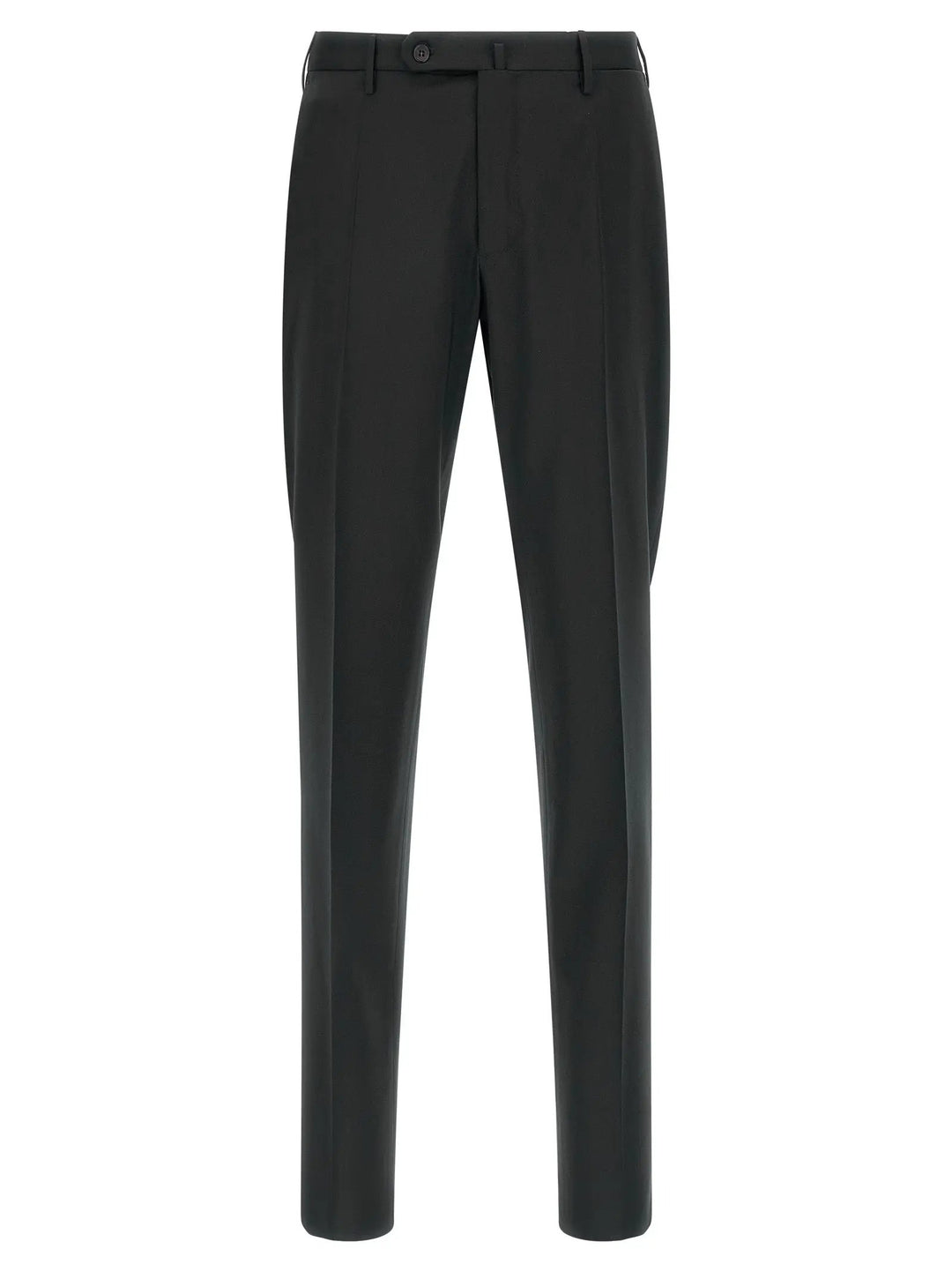 Incotex Black Virgin Wool Dress Pants