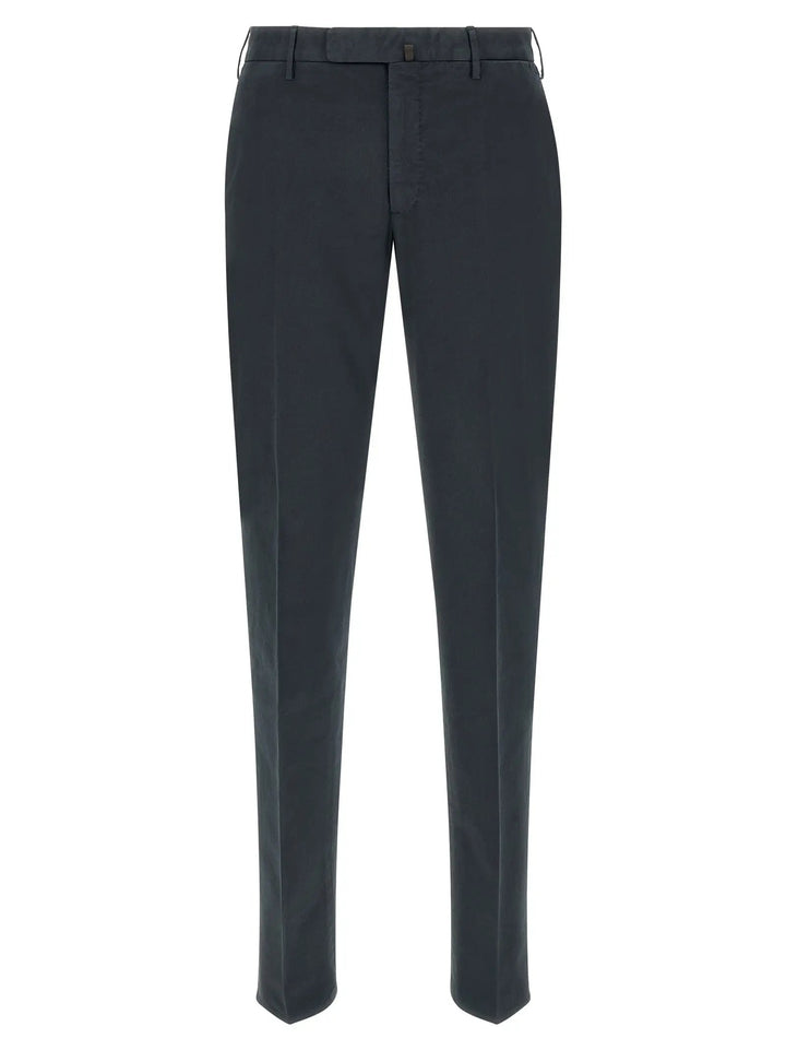 Incotex Blue Cotton Casual Pants