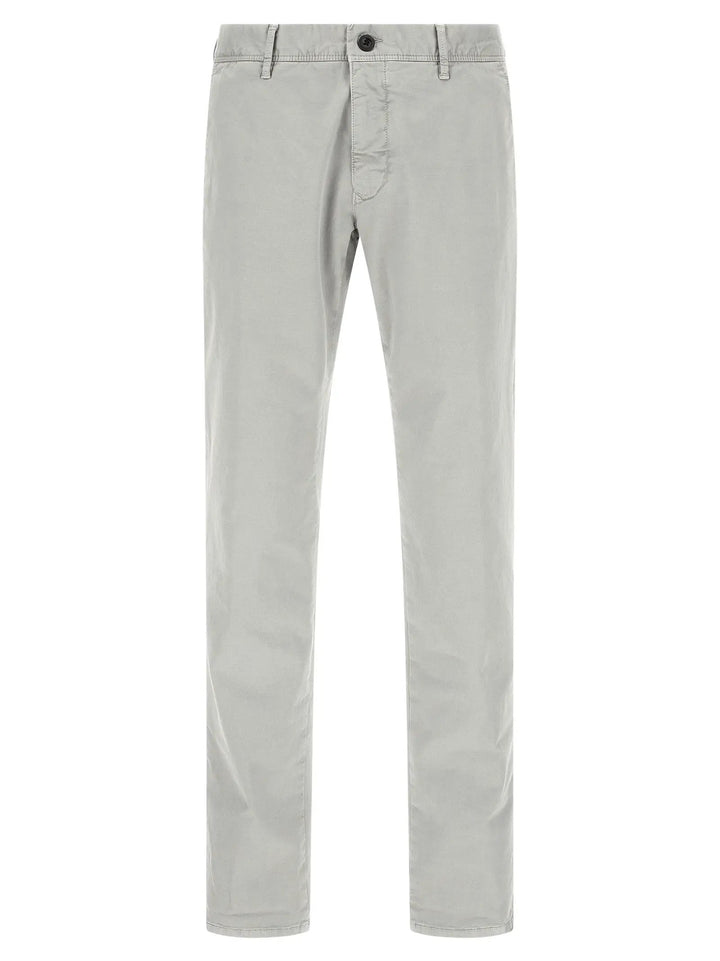 Incotex Gray Cotton Casual Pants