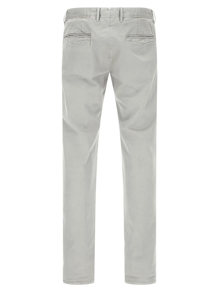 Incotex Gray Cotton Casual Pants