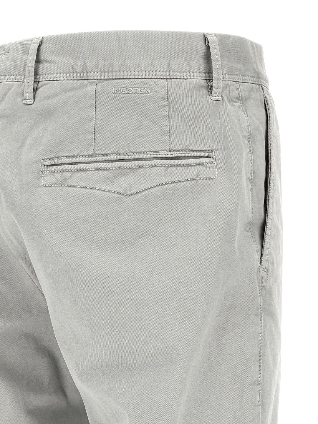 Incotex Gray Cotton Casual Pants