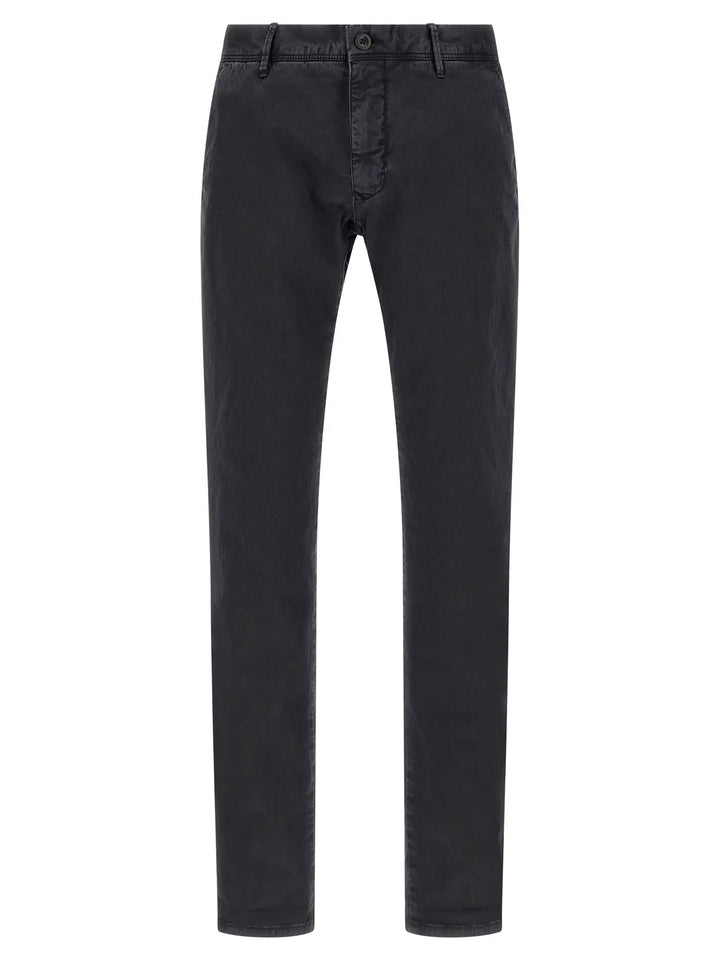 Incotex Blue Cotton Casual Pants