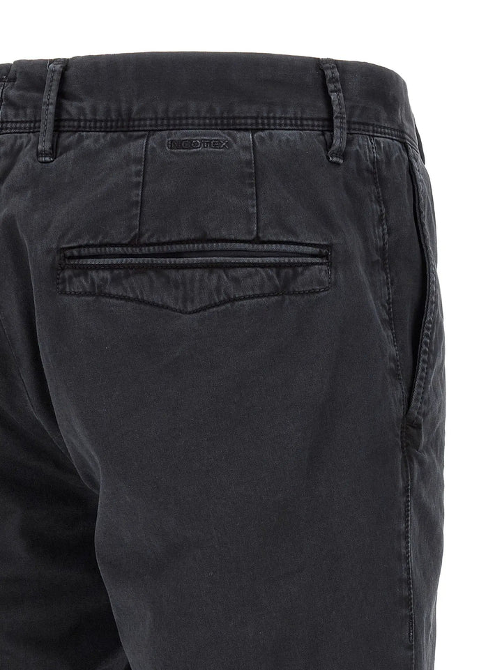 Incotex Blue Cotton Casual Pants