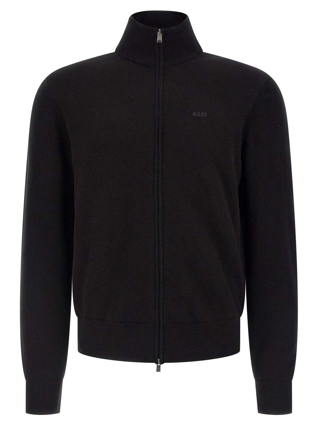 Hugo Boss Black Cotton Cardigan