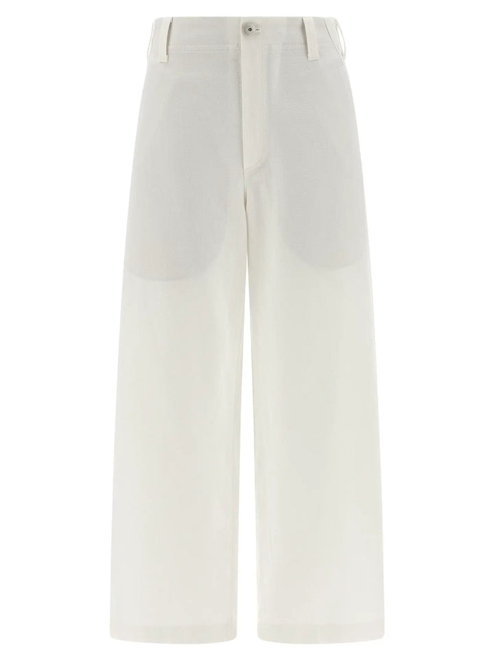 Brunello Cucinelli White Cotton Chino Pants