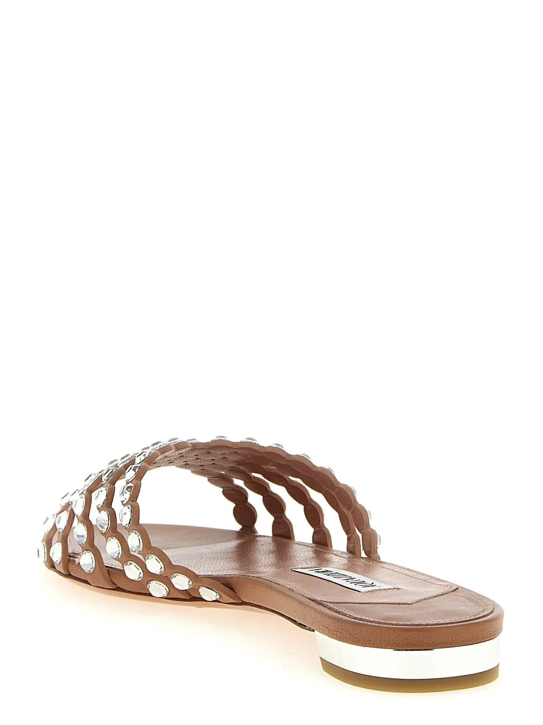 Aquazzura Multicolor Lamb Leather Slides