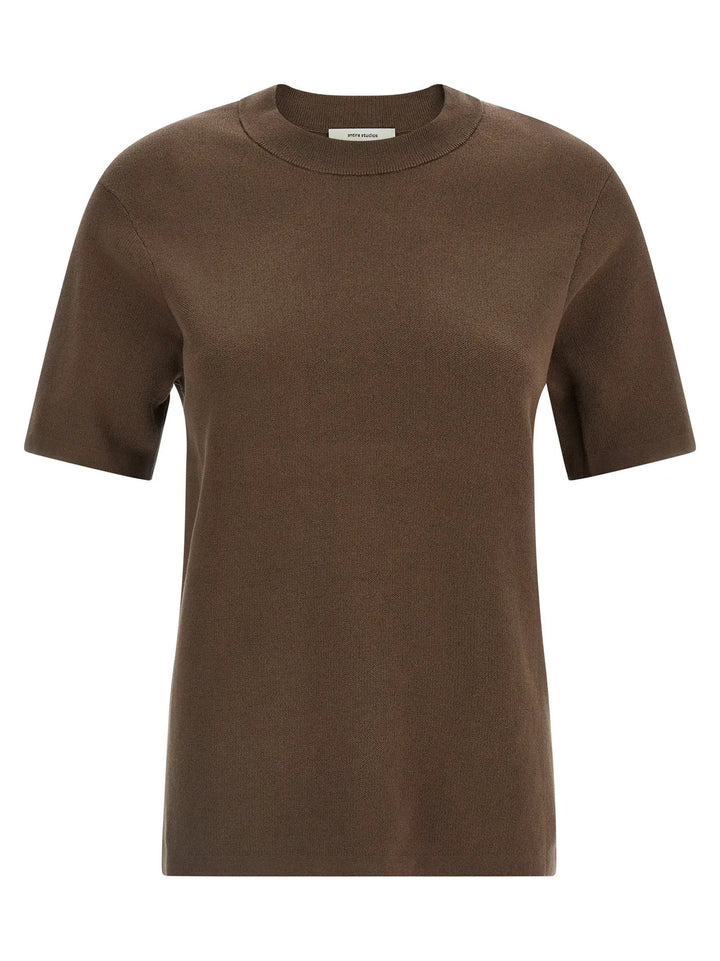 Entire Studios Brown Cotton T-Shirt