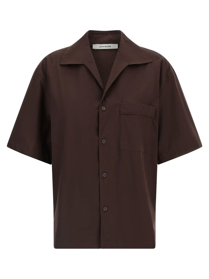 Entire Studios Brown Cotton Blouse