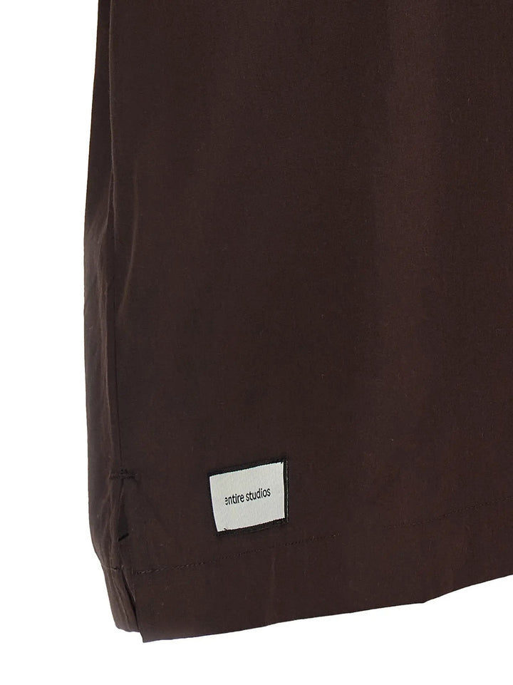 Entire Studios Brown Cotton Blouse