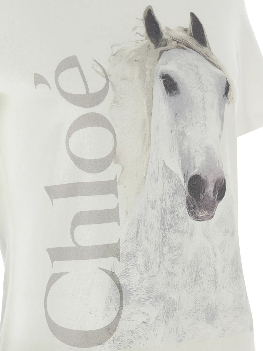 Chloé White Cotton T-Shirt