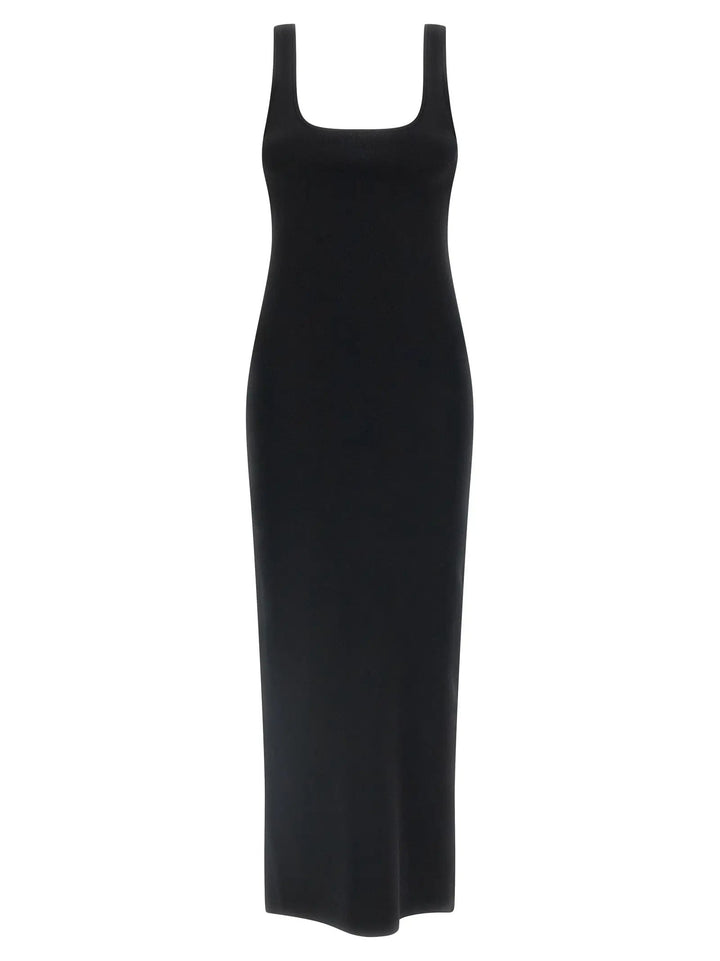 Entire Studios Black Viscose Midi Dress