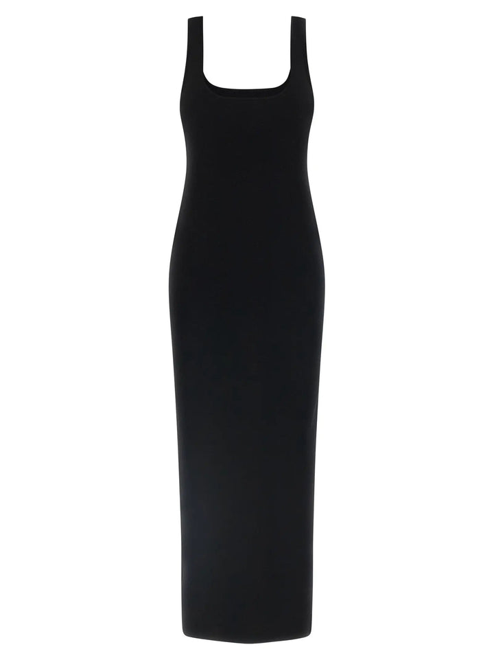 Entire Studios Black Viscose Midi Dress