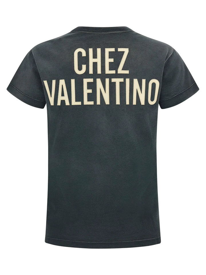 Valentino Garavani Gray Cotton T-Shirt