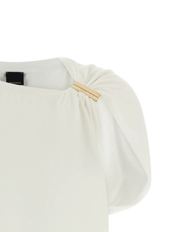 PINKO White Cotton T-Shirt