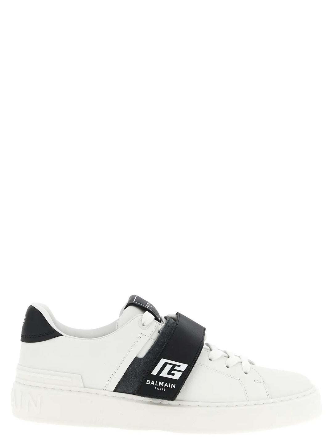 Balmain Bicolor Calfskin Low Top Sneakers