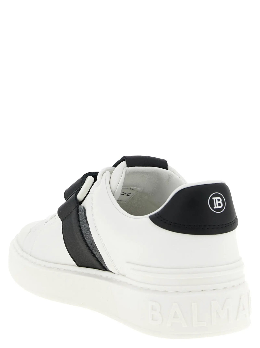 Balmain Bicolor Calfskin Low Top Sneakers