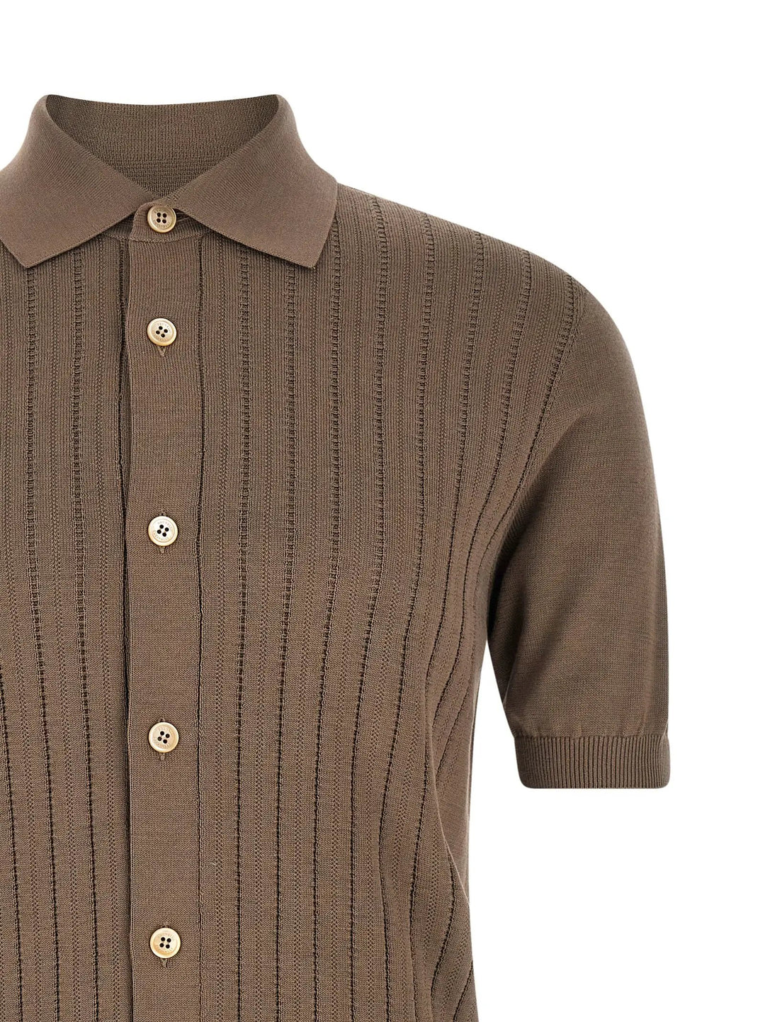 Brunello Cucinelli Sample Sale | Brunello Cucinelli Brown Cotton Blouse - | Designer outlet