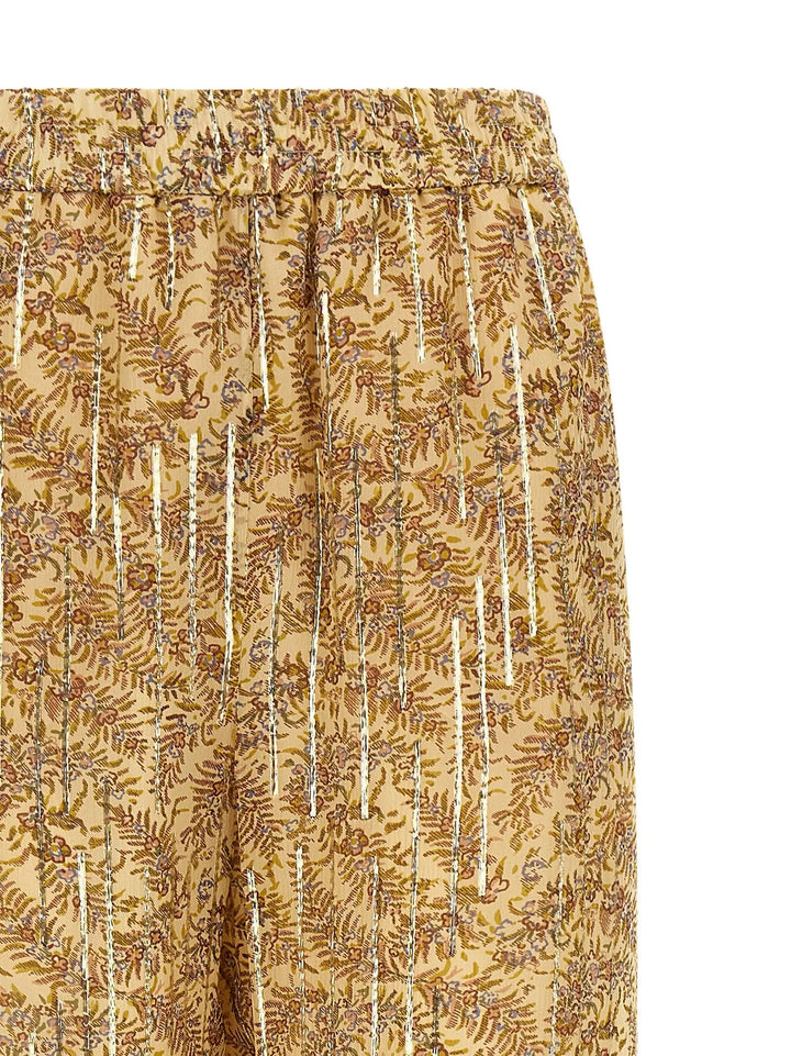 Valentino Garavani Multicolor Silk Casual Pants