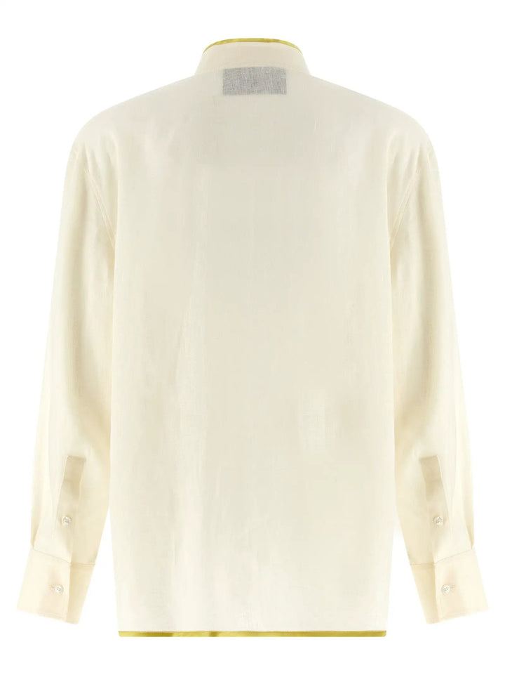 Valentino Garavani Beige Linen Blouse
