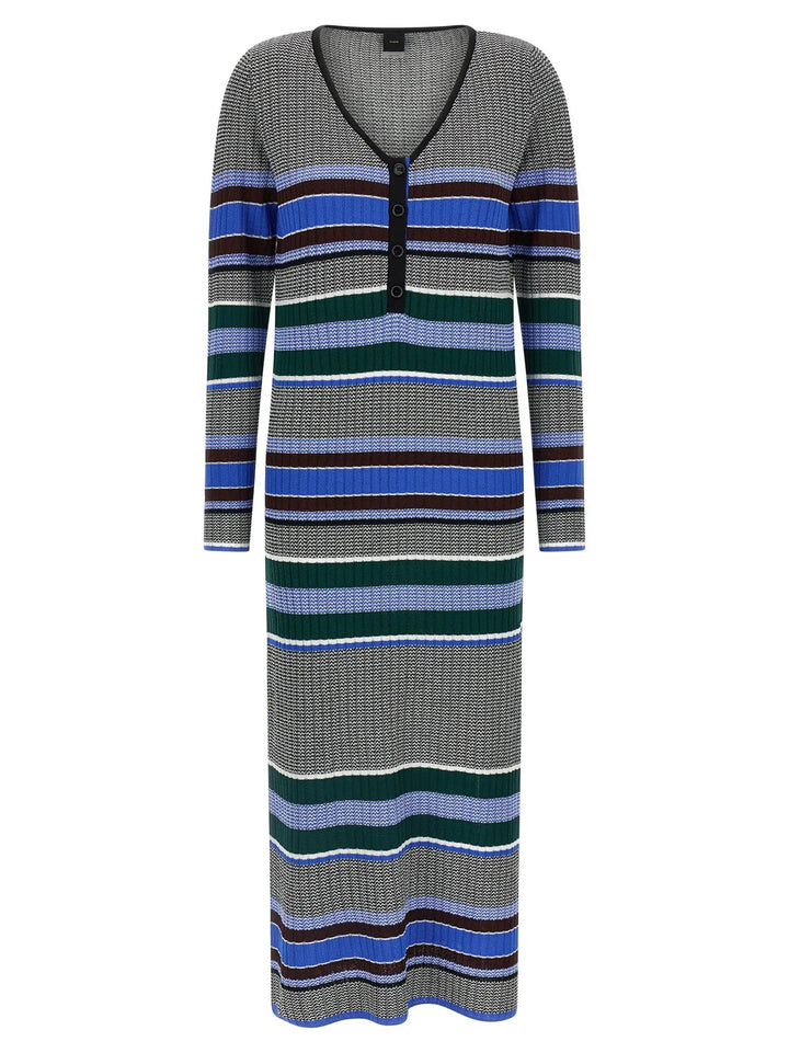 PINKO Multicolor Viscose Long Dress