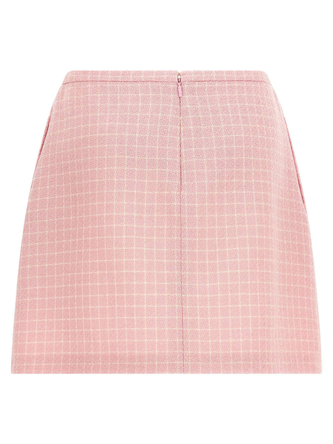 Versace Multicolor Virgin Wool Long Skirt