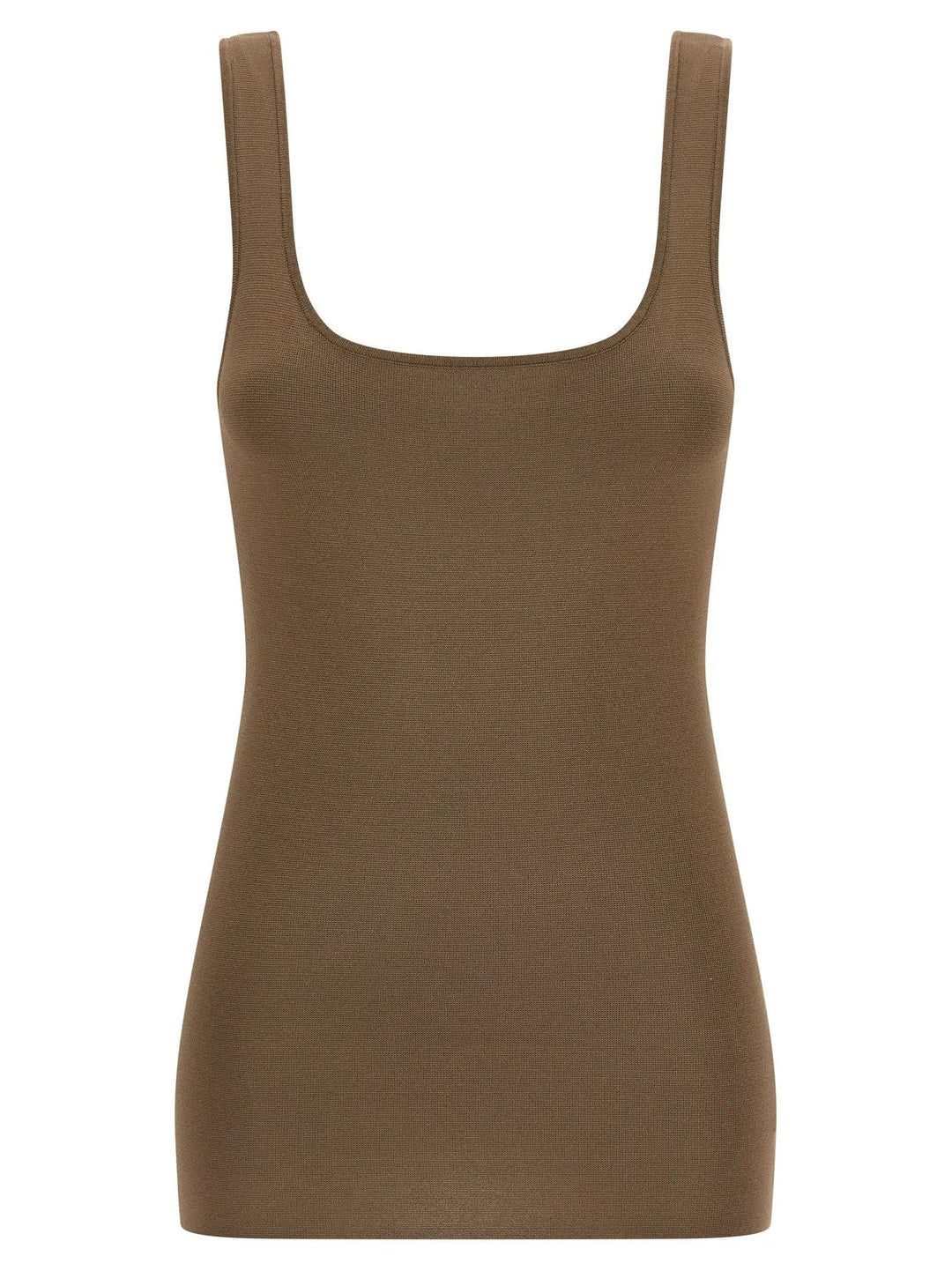 Entire Studios Brown Viscose Sleeveles T-Shirt