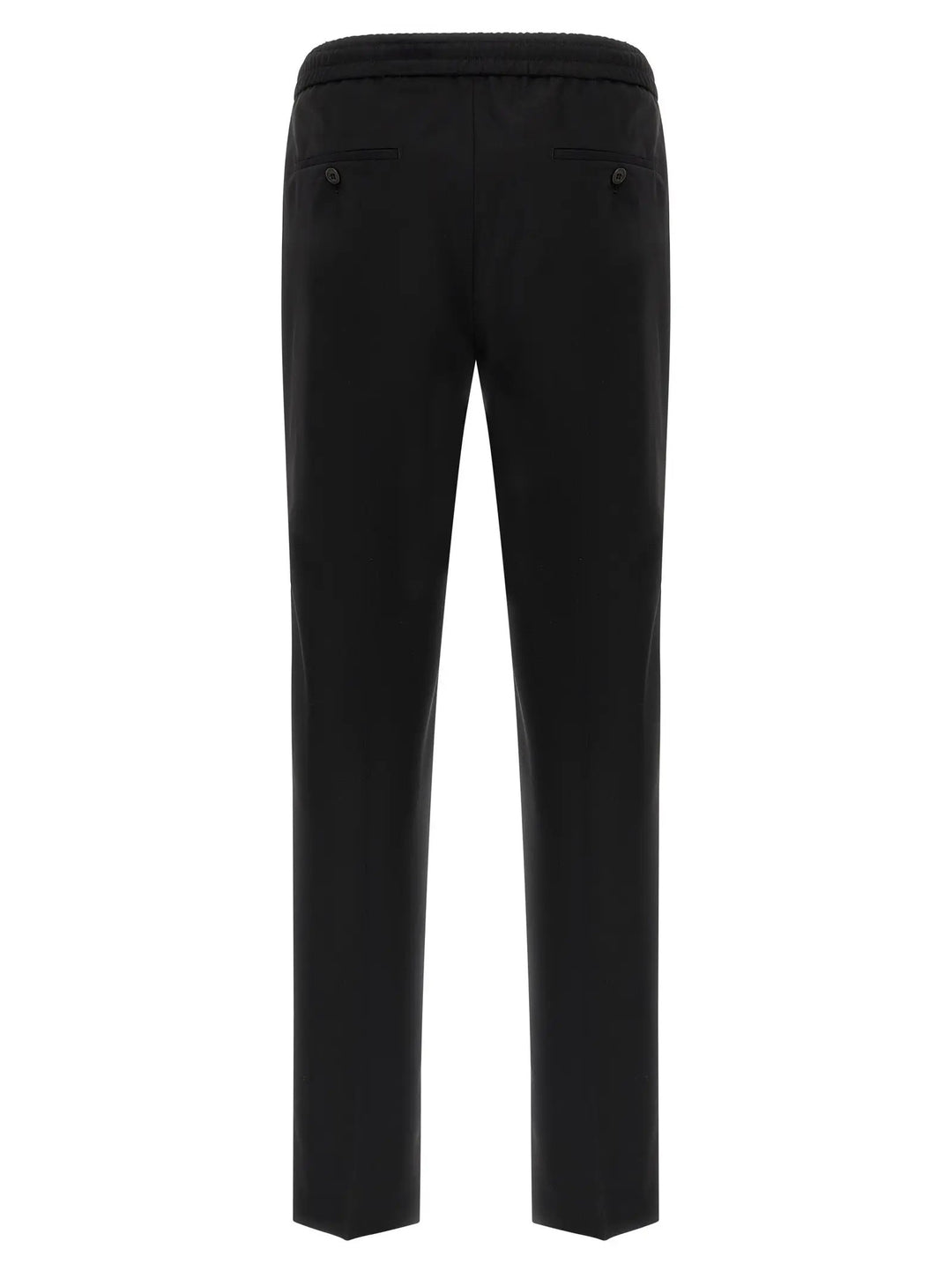 Incotex Black Virgin Wool Casual Pants