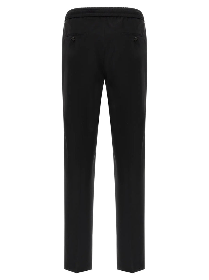 Incotex Black Virgin Wool Casual Pants