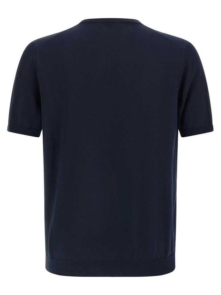 Roberto Collina Blue Cotton Cardigan