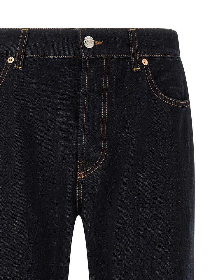 Department 5 Blue Cotton Straight-Leg Jeans