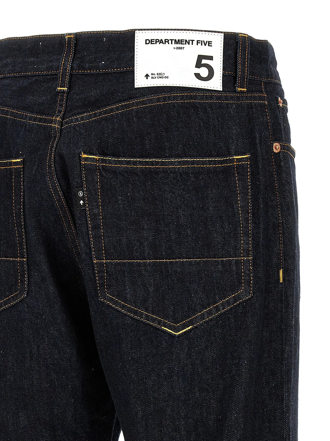 Department 5 Blue Cotton Straight-Leg Jeans
