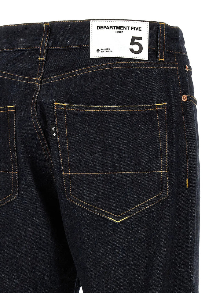Department 5 Blue Cotton Straight-Leg Jeans