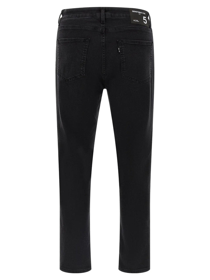 Department 5 Black Cotton Cropped Jeans
