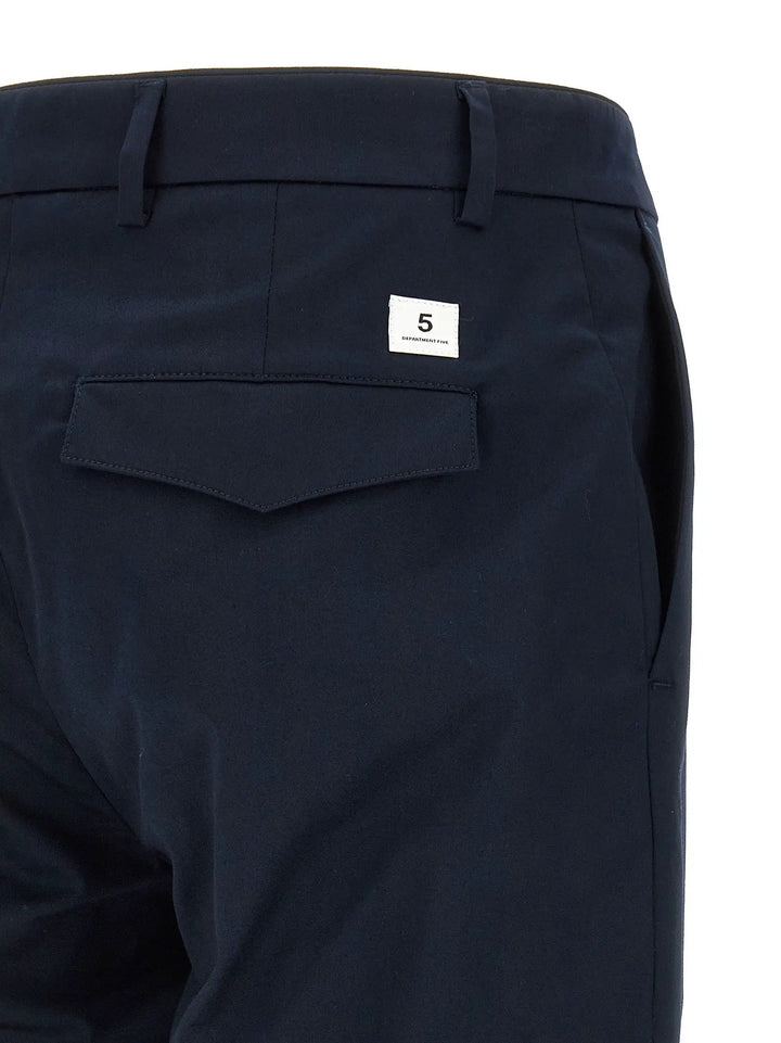 Department 5 Blue Cotton Casual Pants