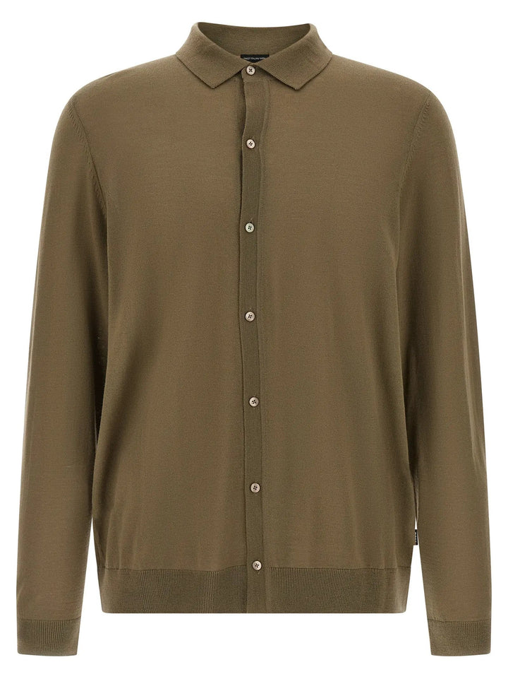 Hugo Boss Bicolor Virgin Wool Polo Shirt