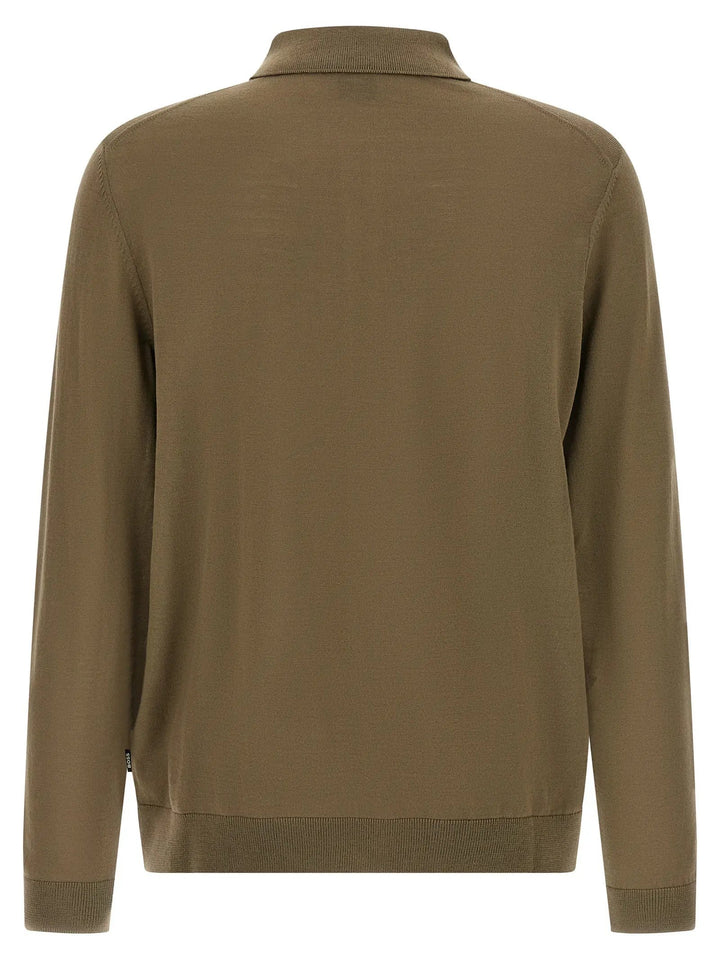 Hugo Boss Bicolor Virgin Wool Polo Shirt