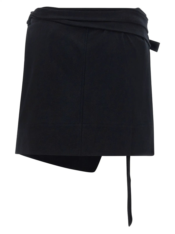 Isabel Marant Black Cotton Long Skirt