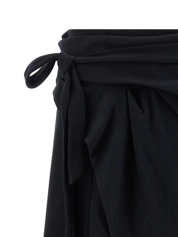 Isabel Marant Black Cotton Long Skirt
