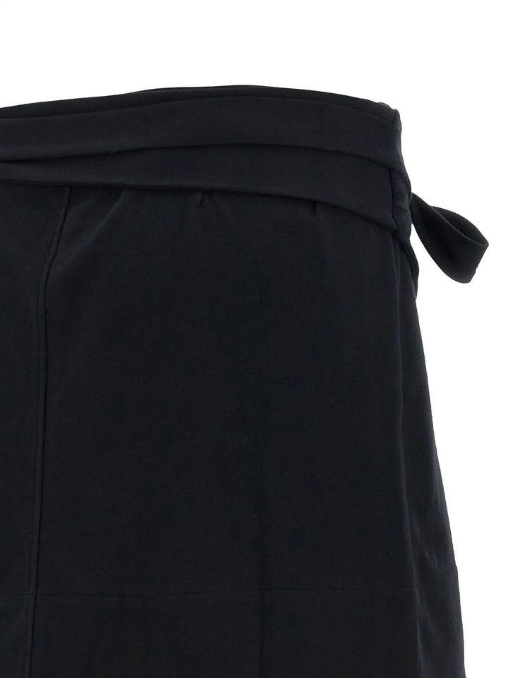 Isabel Marant Black Cotton Long Skirt