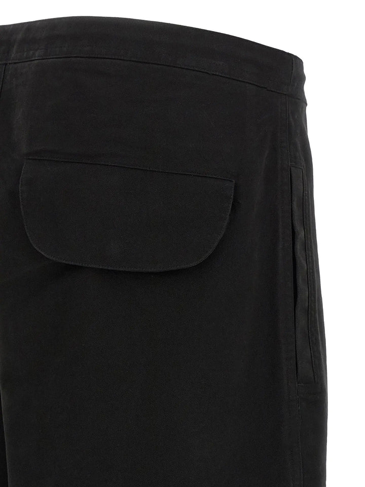 Entire Studios Black Cotton Cargo Pants