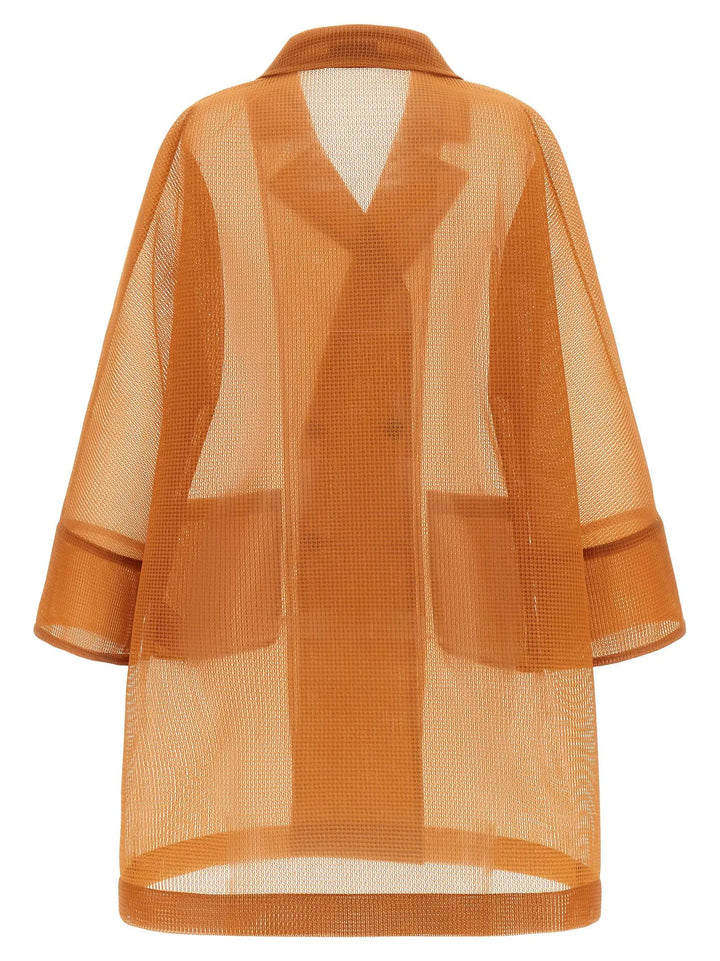 Herno Orange Polyester Coat