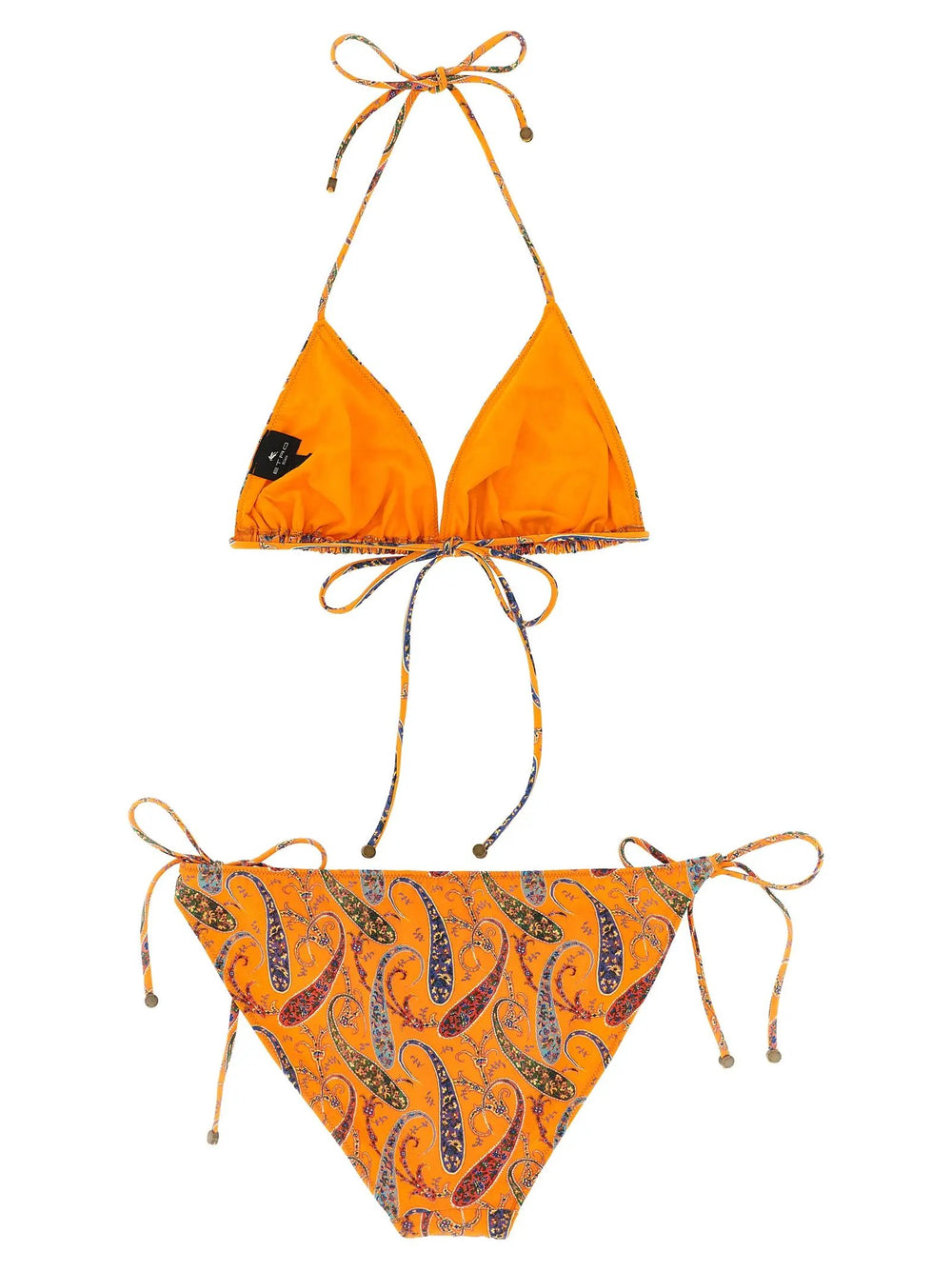Etro Sample Sale | Etro Orange Polyamide Bikini - | Designer outlet